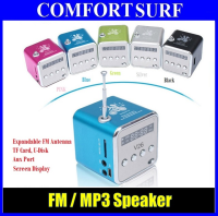 Mini Speaker TD-V26 With Music MP3 Player / FM Radio / Aux In & Display