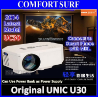 ORIGINAL UNIC UC30 LED Projector 30-100' SD AV HDMI VGA