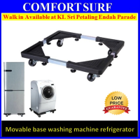 Multifunction Movable Washing Machine base Fridge Stand Holder Refrigerator Trolley
