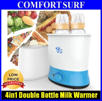 4 in 1 Double Baby Milk Bottle & Foods Warmer With Intelligent thermostat Dual Heat Sterilizer