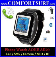 Aoke 09 Watch Touch Screen Phone Call SMS, Spy Camera + BT, FM, MP3/MP4