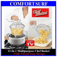 12-In-1 Magic Chef Basket for Boil Steam Cook Fry Foods + FREE GIFT