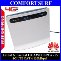 Latest & Fastest Huawei B593s - 22 4G LTE CAT 4 100Mbps WiFi Router