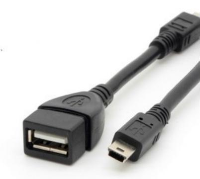 Mini USB to USB Female Cable