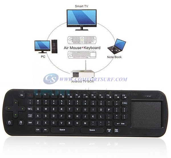 Measy RC12 Wireless Air Fly Mouse / Keyboard Smart Remote for Android TV box / Dongle / Smart TV