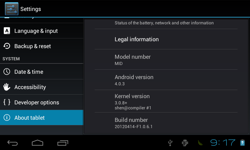 Allwinner Netpad A10 LY-F1 Android 4.03 Tablet PC