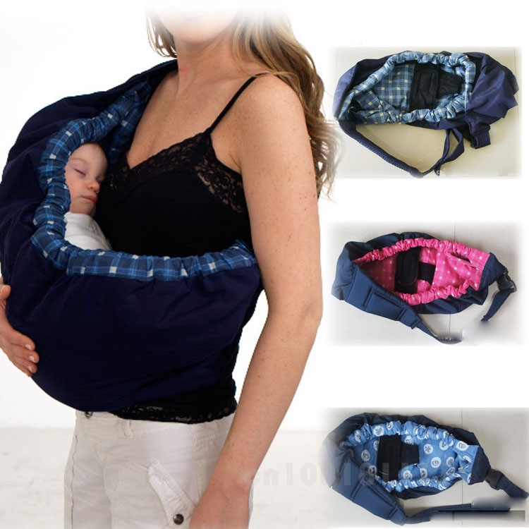 Baby Toddler Newborn Cradle Pouch Ring Sling Carrier Stretch Wrap Front Feeding Bag