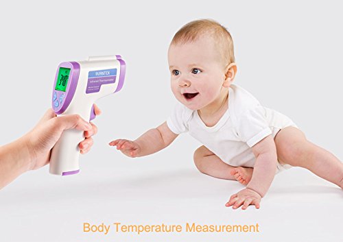 Multifunction Non Contact Infrared Body Forehead Baby Adult Digital Thermometer + Free Battery
