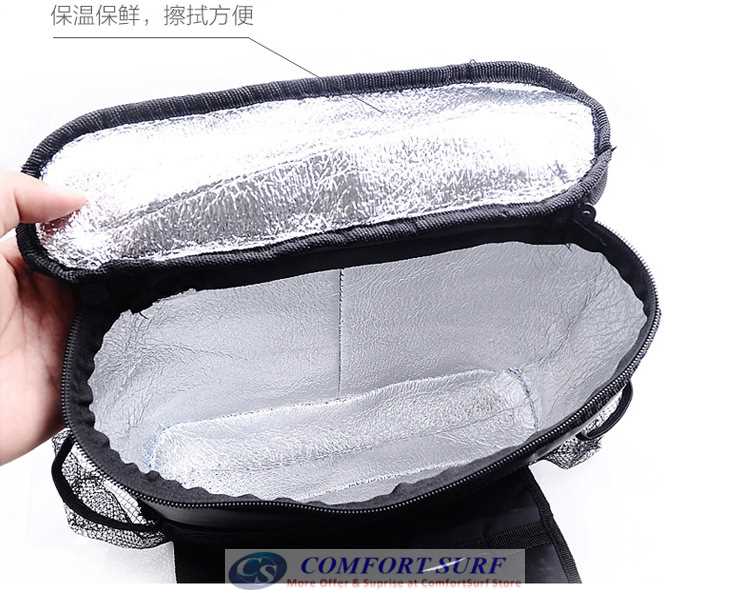 Car Back Seat Multipurpose Cool & Hot Insulation Storage Bag with Multi Holder Organizer + Tissue Holder