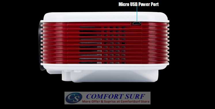 HX868-TV High Resolution TV LED projector Upto 100" 500 Lumens with Full Dual HDMI, USB, AV, Audio, SD Card Port..