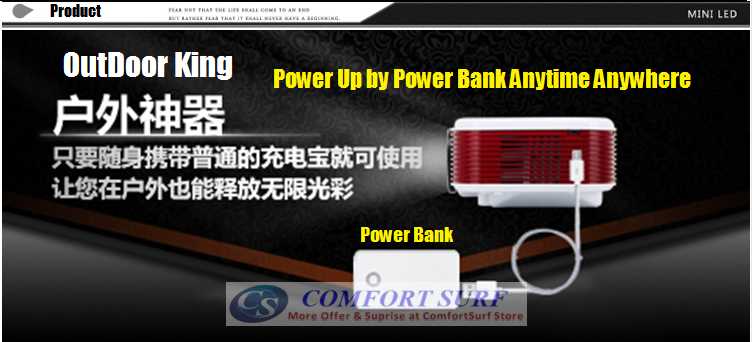 HX868-TV High Resolution TV LED projector Upto 100" 500 Lumens with Full Dual HDMI, USB, AV, Audio, SD Card Port..