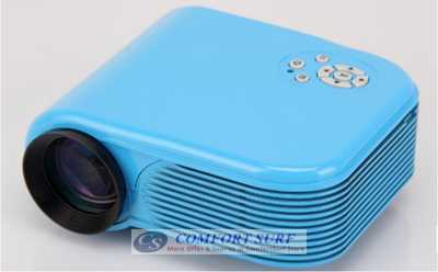 HX868-TV High Resolution TV LED projector Upto 100" 500 Lumens with Full Dual HDMI, USB, AV, Audio, SD Card Port..