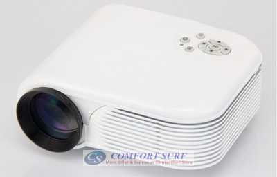 HX868-TV High Resolution TV LED projector Upto 100" 500 Lumens with Full Dual HDMI, USB, AV, Audio, SD Card Port..