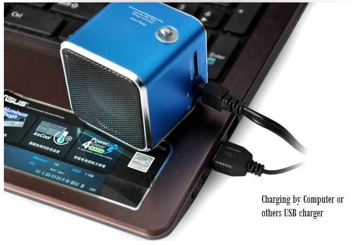 Mini Speaker TD-V26 With Music MP3 Player / FM Radio & Display