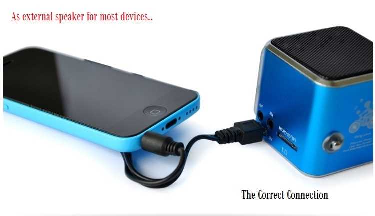 Mini Speaker TD-V26 With Music MP3 Player / FM Radio & Display