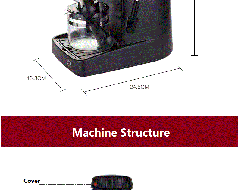 undefinedFagor CR-1000 Semi-automatic Steam Pump-Driven Espresso Italian Coffee Maker Machine