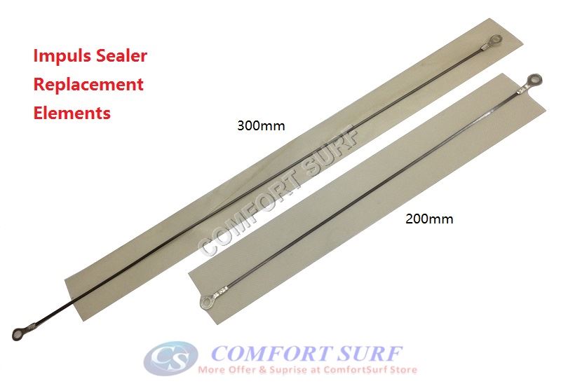 200mm / 300mm Portable Food Heat Sealing Impulse Sealer Machine Poly Free Element Plastic Sealer ( In Retail Packaging)