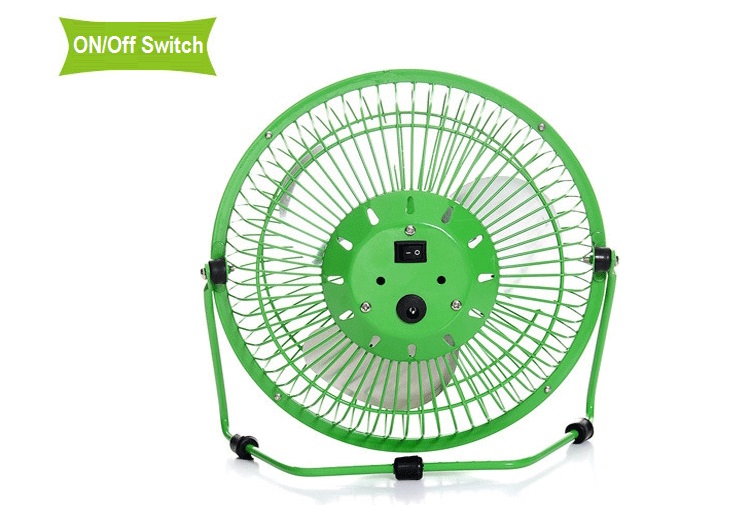 6"Portable Lightweight Super Mute Mini USB Rotatable Fan