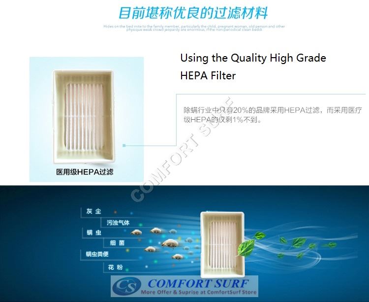 Portable UV 818 UV Light Anti Dust Mite Vacuum Cleaner Bedding Mattress Bed Cleaner With HEPA Filter and IR Sensor