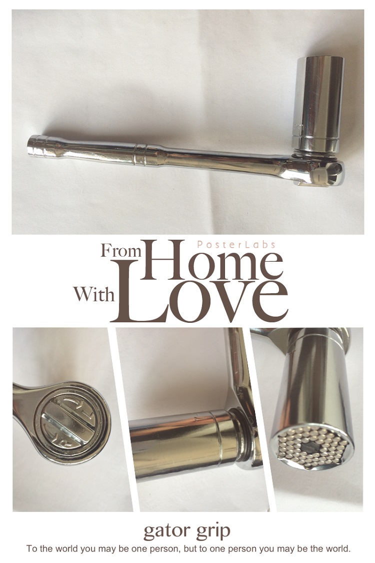 3pcs Set Magic Gator Grip Chrome Universal Multi-function Socket 7-19mm Ratchet Wrench Tool