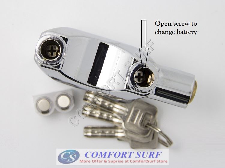 ORIGINAL Kinbar SIREN ALARM PADLOCK for DOOR/Motor/Bike/Car PAD LOCK 110db Anti-Theft Security Alarm