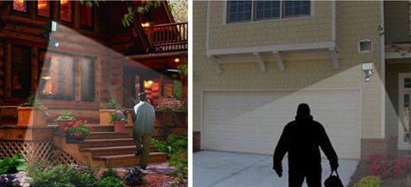 MAX Solar Power Super Bright 60 LEDs Security Motion Sensor Light 3 Modes Adjustable (SENS/TIME/LUX)