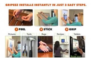 Gripeez StickPad Hang any Object, Anywhere, in seconds!