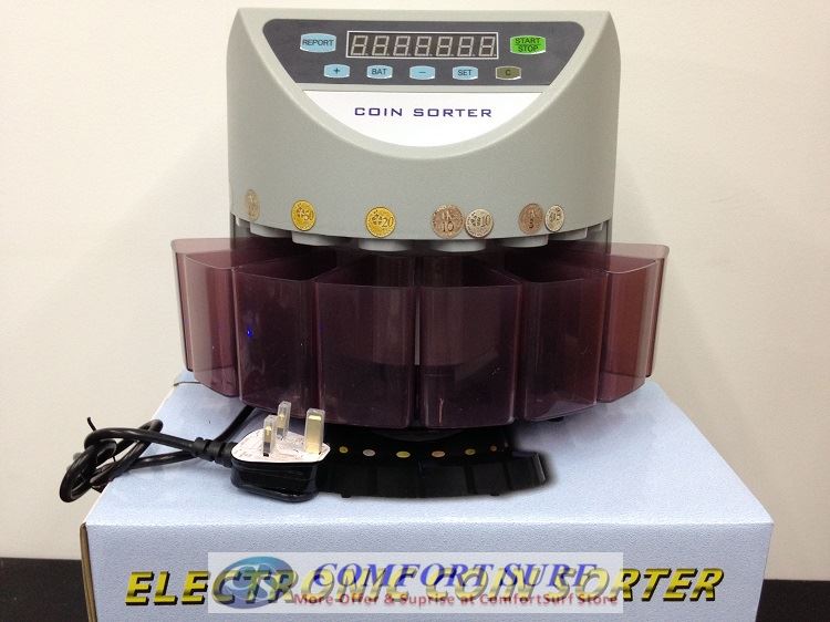 BANKER AUTO COIN SORTER COIN COUNTER MACHINE WITH LCD DISPLAY MALAYSIA COIN CUSTOMIZED HEAVY DUTY