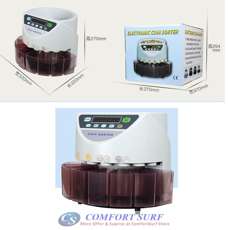 BANKER AUTO COIN SORTER COIN COUNTER MACHINE WITH LCD DISPLAY MALAYSIA COIN CUSTOMIZED HEAVY DUTY