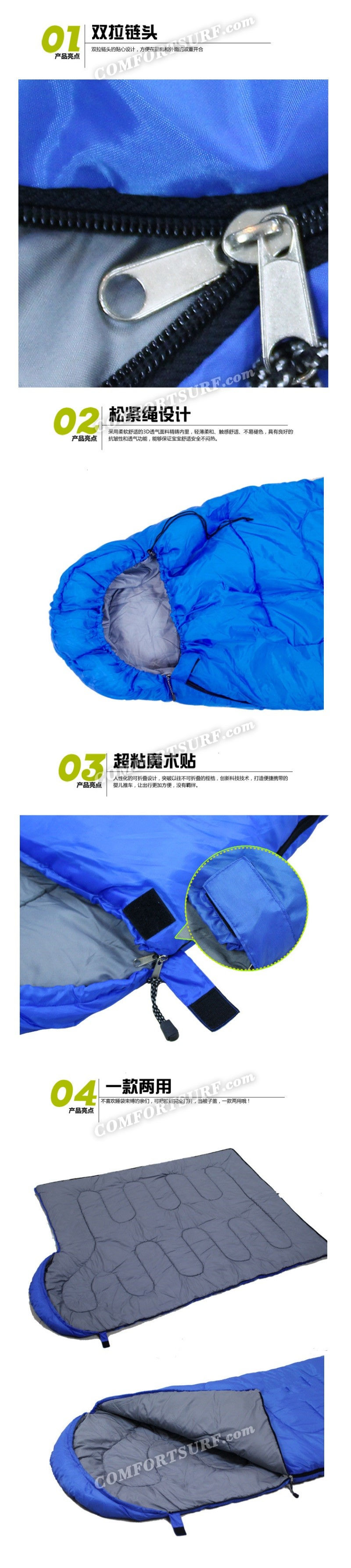 Portable and Sleeping Bag for Outdoor Travel Camping and Hiking