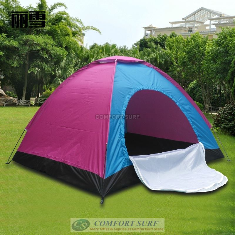 New Outdoor single Layer Single Door Waterproof Camping Tent 2 Persons + Free Carry Bag