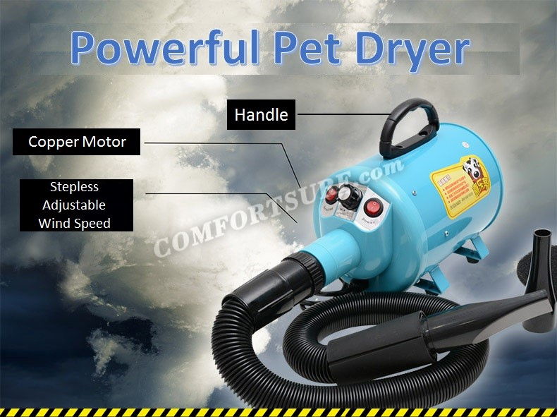 Shetland Professional 2800W Cat Dog Pet Hair Dryer Blower Grooming Blaster