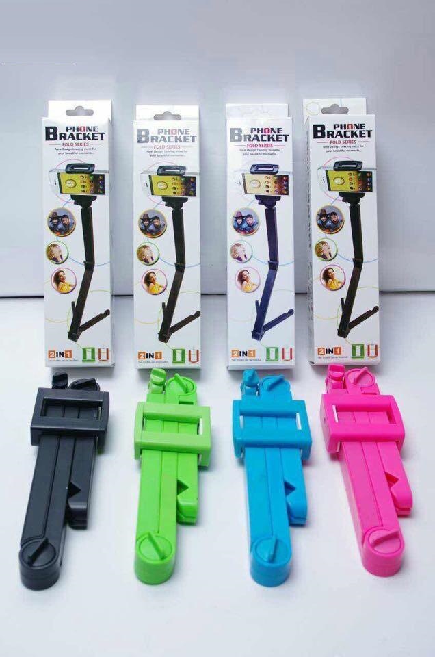 Multifunction 3 in1 Selfie Stick Monopod / Tripod / Phone holder / Tablet Holder Foldable Colorful for iPhone Samsung