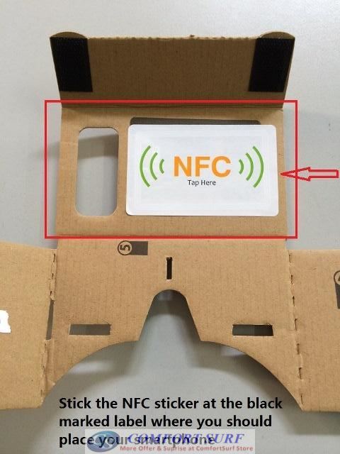 High Quality Google Cardboard Virtual Reality VR DIY 3D Glasses Smart Phone 3D Cinema (Support NFC)