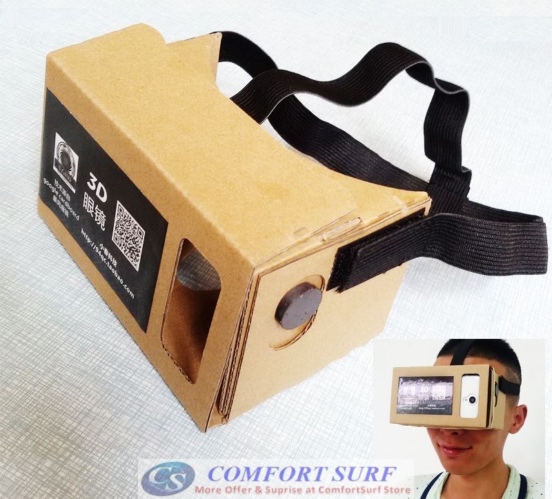 High Quality Google Cardboard Virtual Reality VR DIY 3D Glasses Smart Phone 3D Cinema (Support NFC)