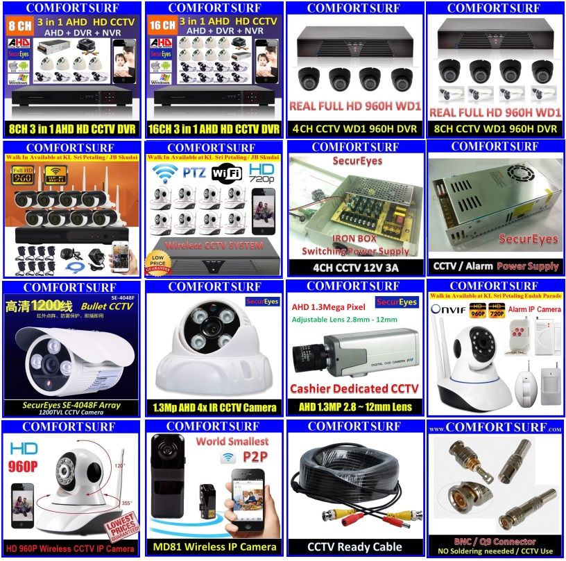CCTV & Alarm Products