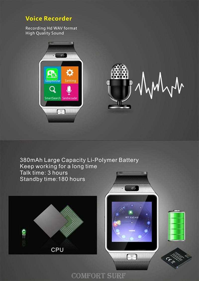 DZ09 Real TouchScreen Smart Watch Mobile Phone (Support Sim Card + Expandable Memory + 2M Camera + Bluetooth) 1.56 inch Smart watch For ANDROID iPhone