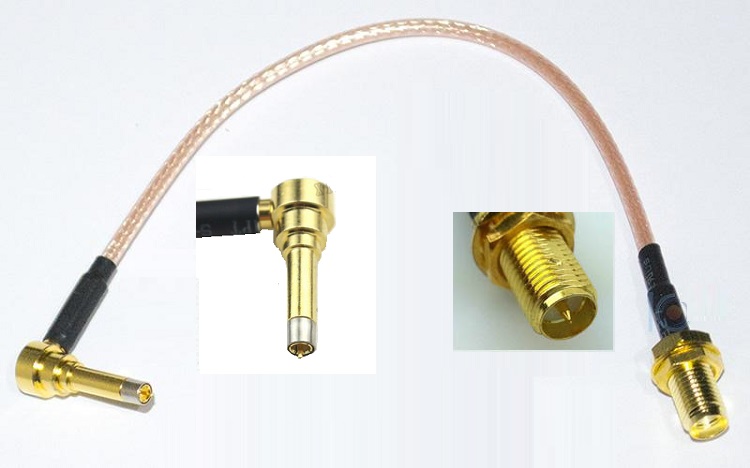 SMA Female to IP-9 Pigtail Patch Lead Converter Cable