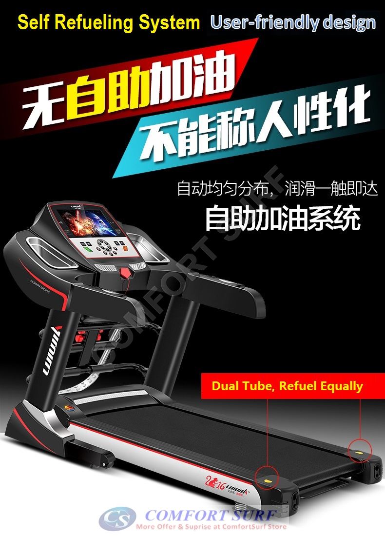 NEW 3.0HP AD818 Treadmill 7inch Color LCD Display / Electric Incline Decline Home Fitness Gym Running Walking Equipment NEW 3.0HP AD818 Treadmill 7inch Color LCD Display / Electric Incline Decline Home Fitness Gym Running Walking Equipment