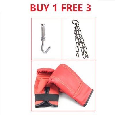 60 / 80 / 100 / 120cm Training Fitness MMA Boxing Heavy Sand Punching Bag Buy 1 Free 3