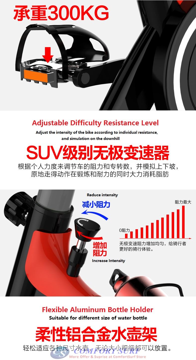 QMK-1688 Home Gym / Fitness Equipment Spinning Bicycle / Cycling Exercise Bike