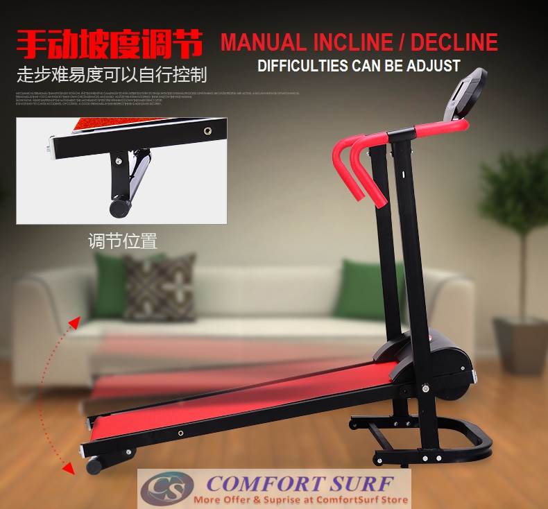 2016 Top Grade QMK-MT108 Big Portable & Foldable Mini Treadmill Home Gym Running Fitness Running Walking Equipment