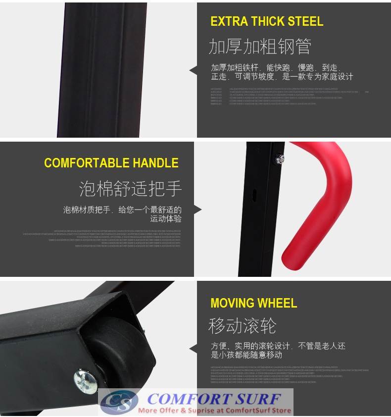 2016 Top Grade QMK-MT108 Big Portable & Foldable Mini Treadmill Home Gym Running Fitness Running Walking Equipment