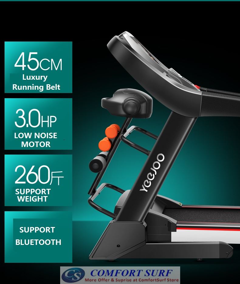 Genuine 3.0HP YeeJoo Single / Multifunction Treadmill AD-A900 Home Fitness Gym Running Walking Equipment