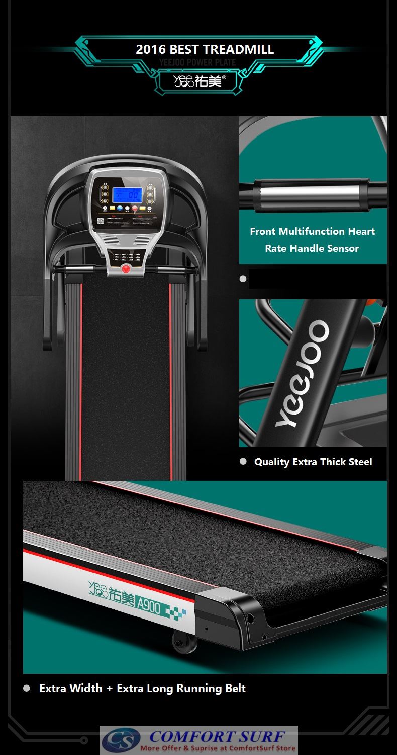Genuine 3.0HP YeeJoo Single / Multifunction Treadmill AD-A900 Home Fitness Gym Running Walking Equipment