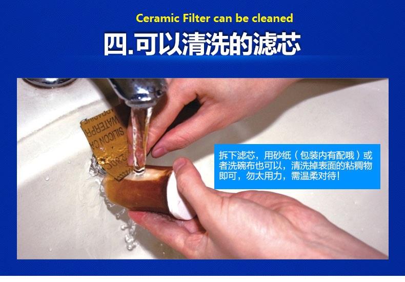 New !! Schand Faucet Water Purifier 4 Level Water Filter Kitchen Home Office