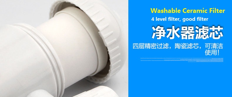 New !! Schand Faucet Water Purifier 4 Level Water Filter Kitchen Home Office