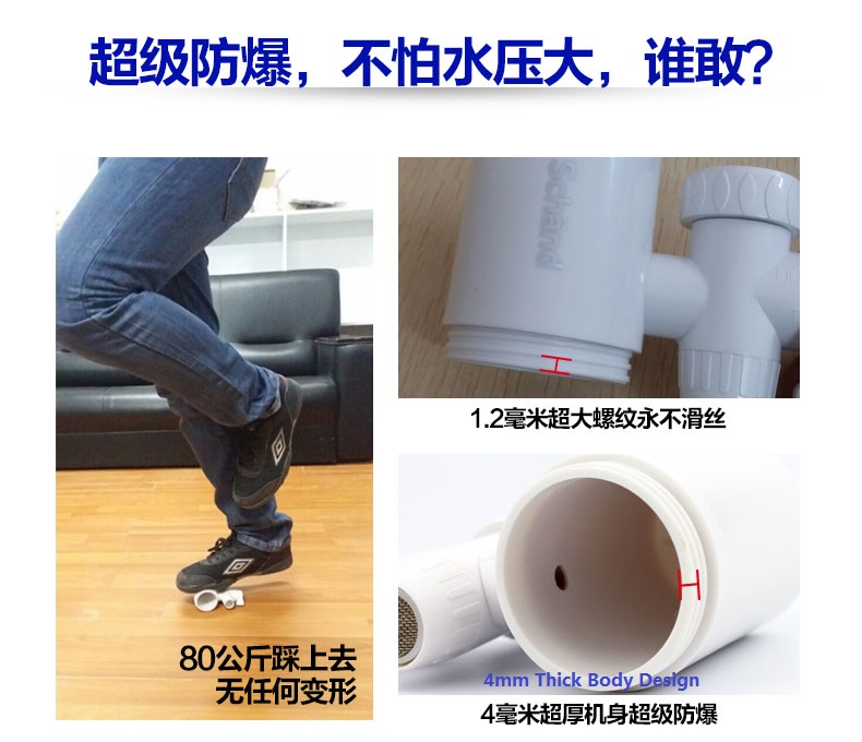 New !! Schand Faucet Water Purifier 4 Level Water Filter Kitchen Home Office