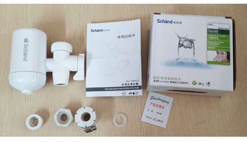 New !! Schand Faucet Water Purifier 4 Level Water Filter Kitchen Home Office