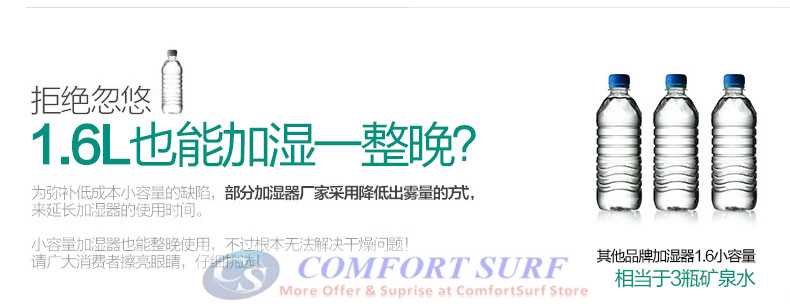 Schand Dual Head 3L Tank Capacity ultrasonic Air Humidifier Purifier Aromatic Therapy